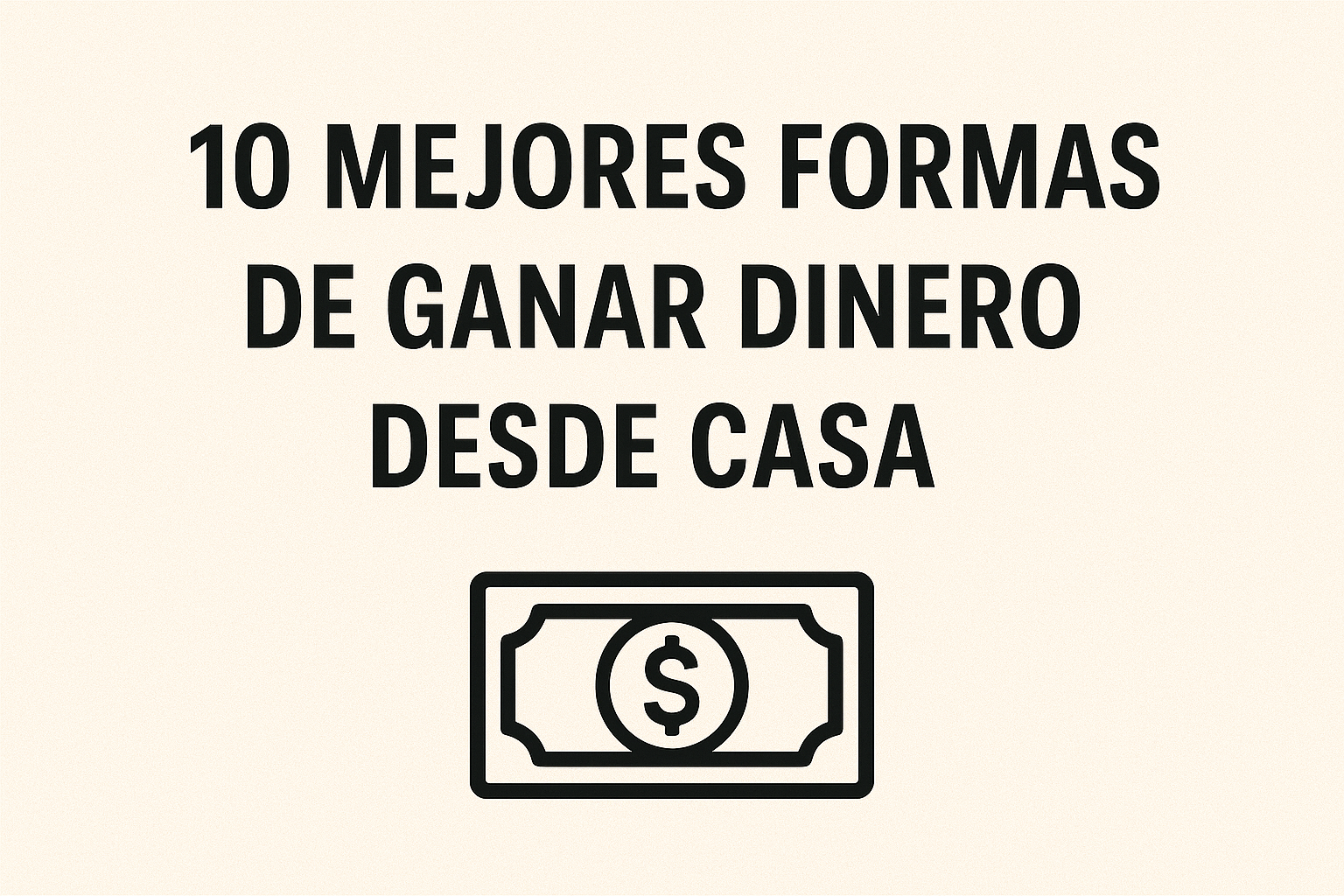 10 Mejores Formas de Ganar Dinero Desde Casa